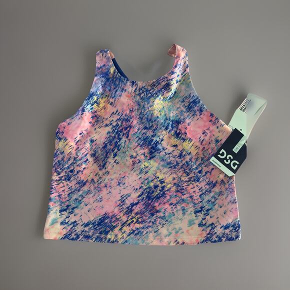 Carnival Other - DSG Girls XL. Strappy Momentum Shelf Bra Tank Carnival Confetti Blue